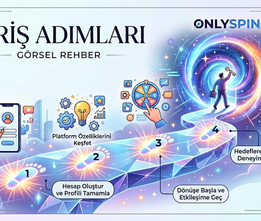 OnlySpin Giriş Rehberi Adımları Görseli