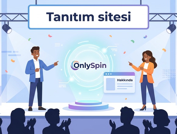 OnlySpin Tanıtım Sitesi Hakkında Görsel