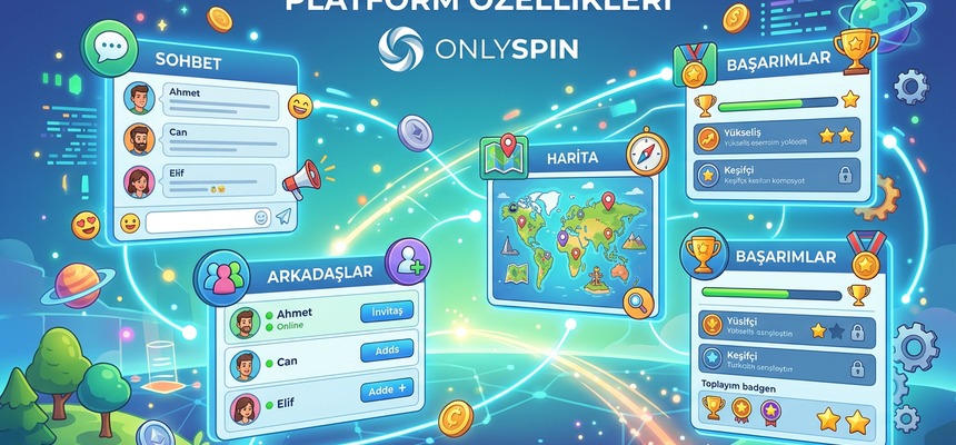 OnlySpin Platform Özellikleri İnfografik Görseli